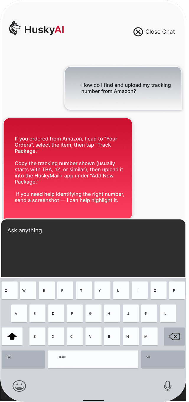 HuskyAI conversation